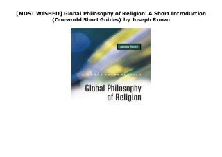 inter religious dialogue a short introduction oneworld short guides Reader